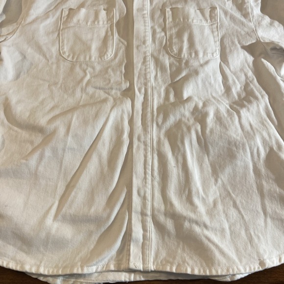 Good American White Denim Shacket Jacket - Women's Plus Curvy Size 1/2 - Picture 7 of 11